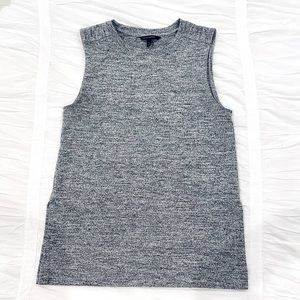 Banana Republic Sleeveless Heather Gray Top